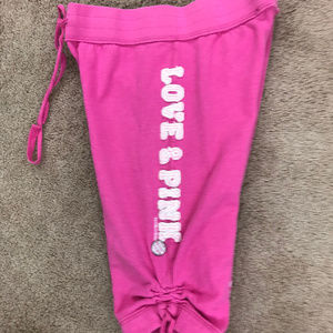 Women's Victoria's Secret Pink Small Capri Sweats